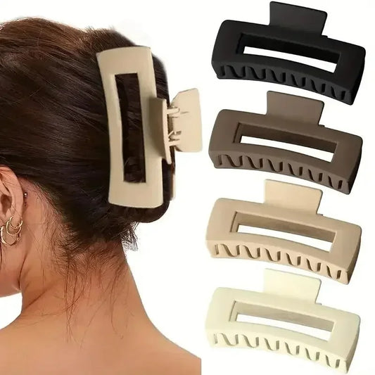 The Extra-Hold Jumbo Claw Clip 4-Piece Set: Your Thick Hair Solution
