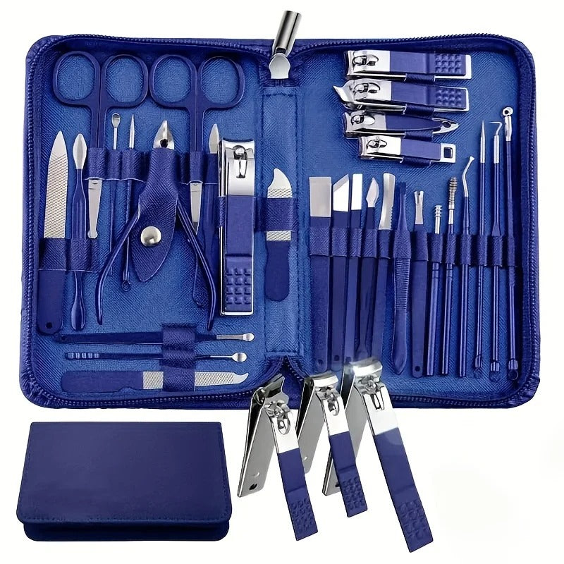 The Ultimate 30-Piece Professional Stainless Steel Manicure & Grooming Set