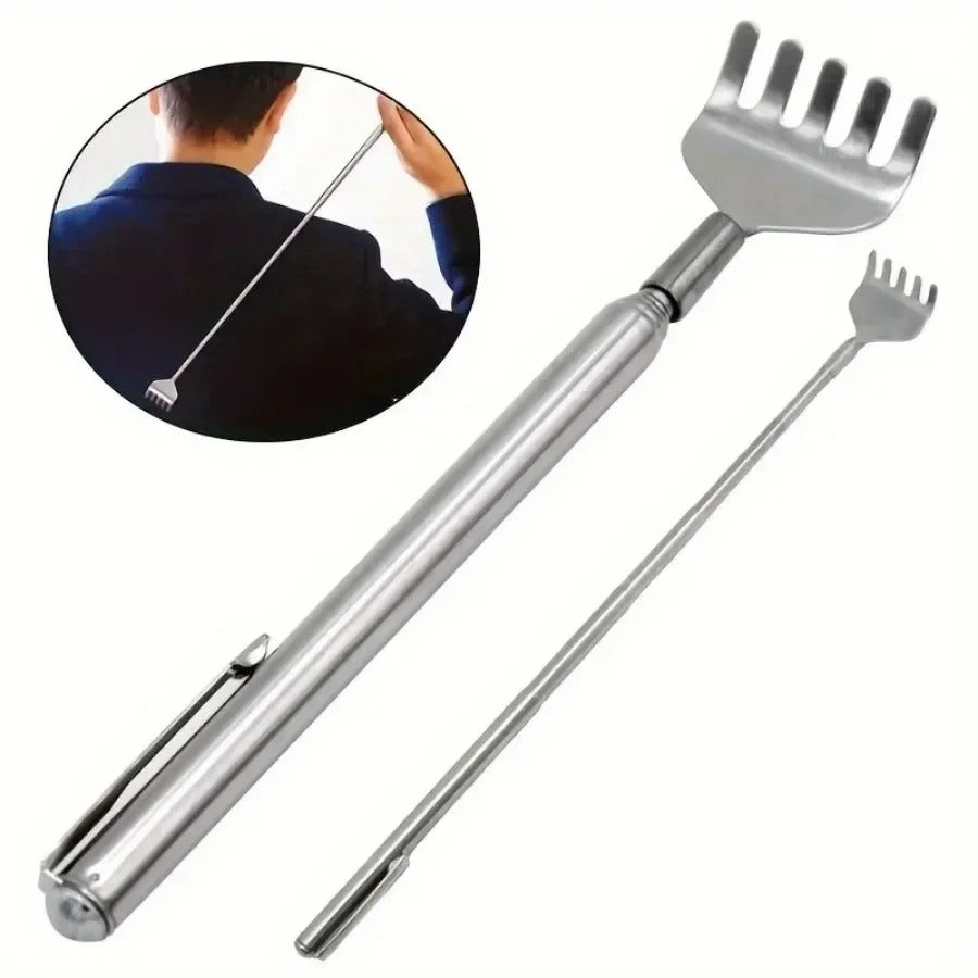 Extendable back scratcher stainless steel