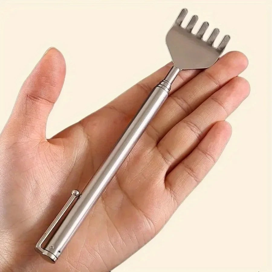 Extendable back scratcher stainless steel