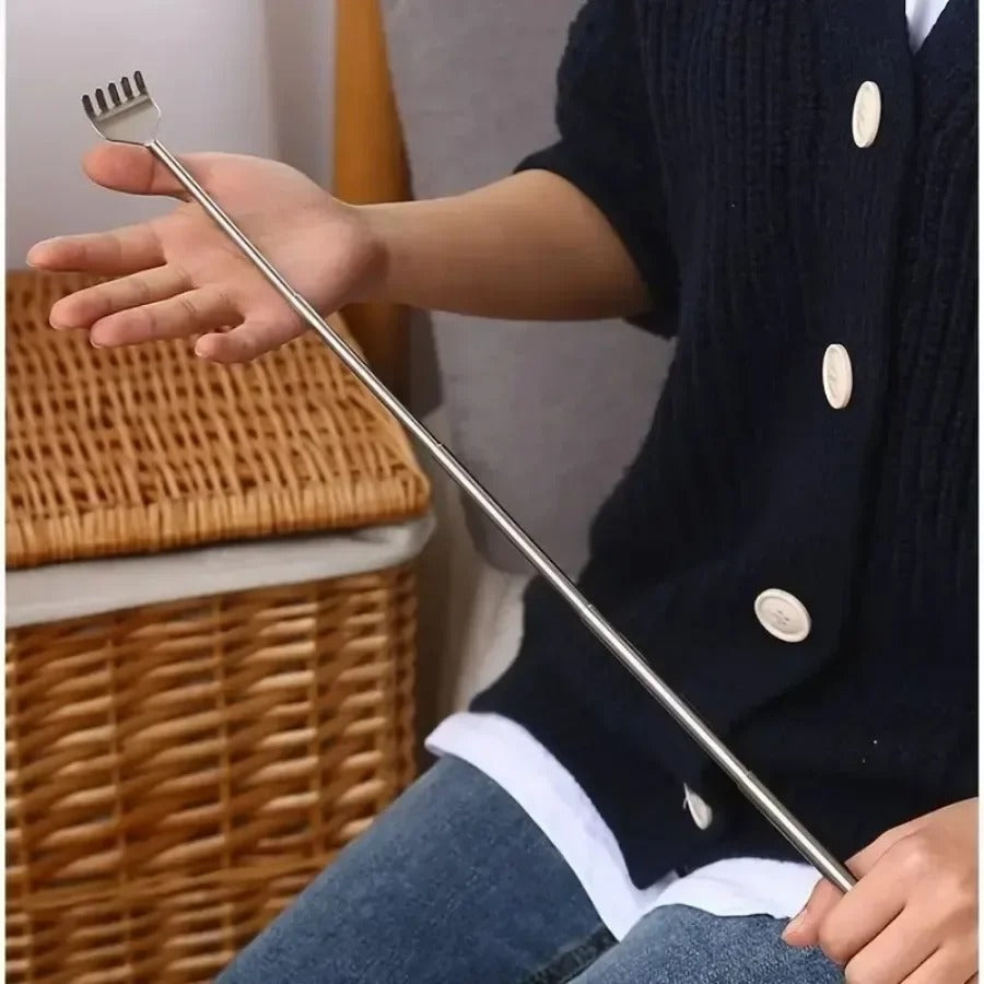 Extendable back scratcher stainless steel