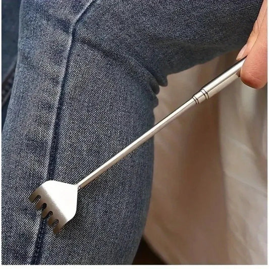 Extendable back scratcher stainless steel