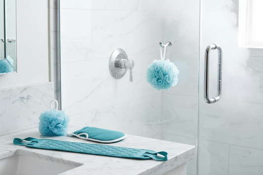 3-Piece Complete Exfoliation Spa Set in bathroom