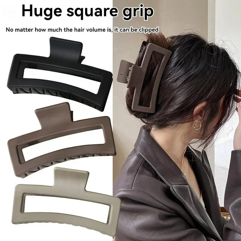 The Extra-Hold Jumbo Claw Clip 4-Piece Set: Your Thick Hair Solution
